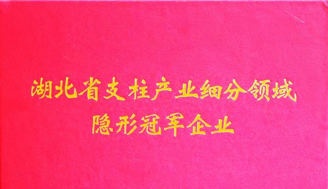 湖北省支柱產(chǎn)業(yè)細(xì)分領(lǐng)域隱形冠軍培育企業(yè)