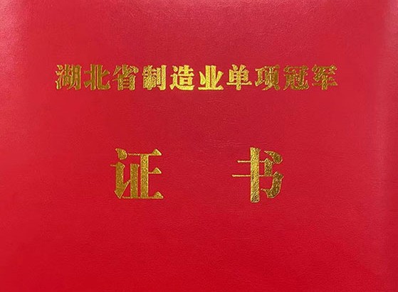 武漢仕全興榮獲“湖北省制造業(yè)單項(xiàng)冠軍產(chǎn)品”稱號(hào)！